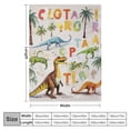 thumbnail image 4 of JEUXUS Cute Dinosaur Blanket for Boys Kids Alphabet Dinosaur Throw Blanket for Boys Fluffy Cozy Dino Kids Blanket Soft Warm Throw Blanket Dinosaur Gifts for Dinosaur Fans, 4 of 6