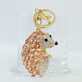 thumbnail image 5 of Wrapables Crystal Bling Keychain, Keyring Purse Handbag Pendant Charm, Rose Gold Hedgehog, 5 of 6