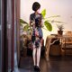 thumbnail image 4 of Vestido cheongsam nuevo y mejorado de primavera y verano, talla grande, ajustado, para madres y mujeres, disfraces de banquete diario, 4 of 6