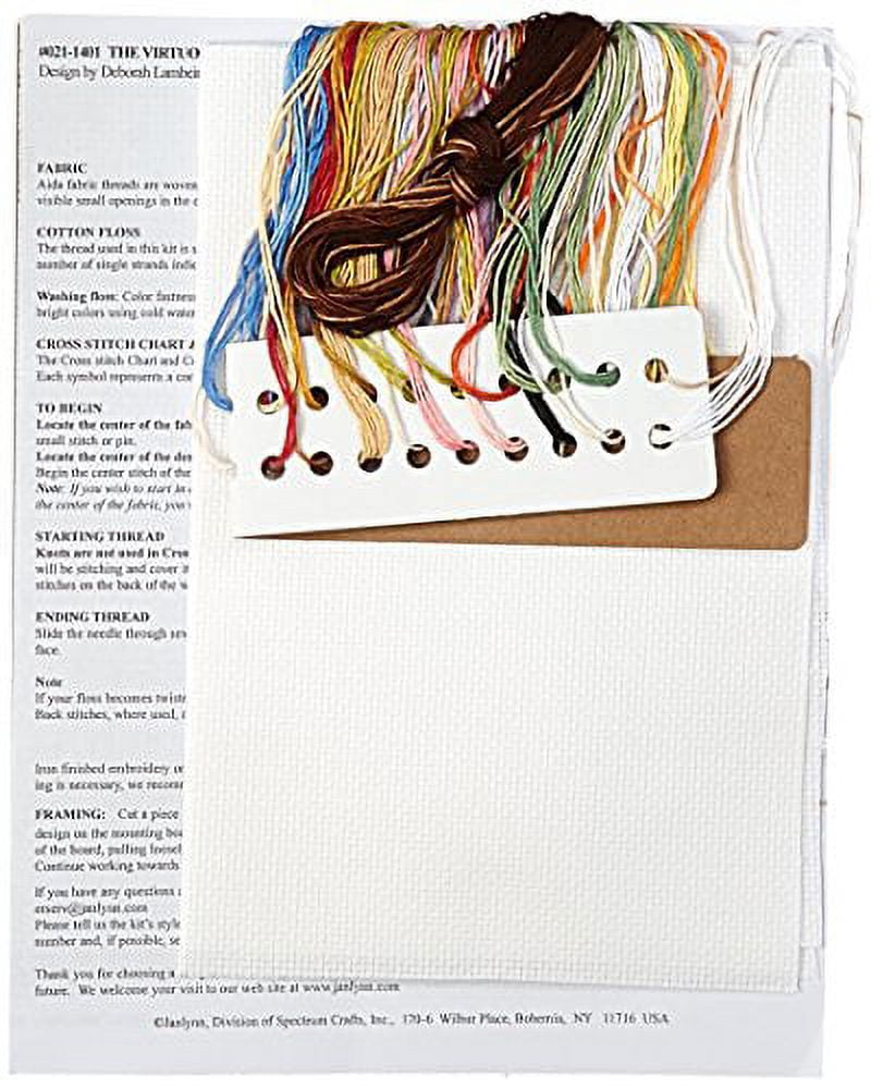 Janlynn “A Virtuous Woman” Counted Cross Stitch Kit – 14 Count White Aida, 15.25x9.25 Inch Finished Size, Includes Floss & Needle - View #9