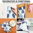 thumbnail image 7 of Multi-Purpose Kitchen Towels 28x18 Inch Dishcloths with Hanging Loop Decorative and Practical Towels for Kitchen, Dining Denim Heart Pattern, 7 of 7