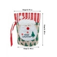 thumbnail image 2 of Xihbxyly Bolsa Navideña de Papá Noel, Diseño de Muñeco de Nieve, Tela Suave, Lazo para Colgar Duradero, Decoración Festiva, Ideal para Árbol o Chimenea, 16 X 15 Cm, Perfecta para Regalos y Sorpresas., 2 of 3