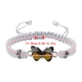 thumbnail image 2 of Pulseras para mujer, regalos para mujer, pulsera para enamorados, pulsera tejida a mano para San Valentín, joyería para novias, pulsera con dije de mariposa., 2 of 2