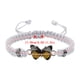 thumbnail image 2 of Pulseras para mujer, regalos para mujer, pulsera para enamorados, pulsera tejida a mano para San Valentín, joyería para novias, pulsera con dije de mariposa., 2 of 2