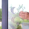 thumbnail image 3 of 6 Pcs Moon Design Self-Stick Push Pull Helper Instant Cabinet Knobs Drawer Auxiliary Handle Helper Kitchen Sliding Door Window Wardrobe Handle Sticker Convenient Opening Stick-on Handles,Mix Color, 3 of 6
