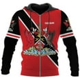 thumbnail image 4 of Personalized Trinidad & Tobago Shirts Trinidad and Tobago Coat of Arms Flag 3D Shirts Trinidad Pride Independence (T-shirt, S), 4 of 8
