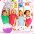 thumbnail image 4 of NOGIS 150 Pcs Vending Machine Capsules 1.3 Inch Gumball Machine Capsule Small Empty Toy Capsules Clear Colored Plastic Gumball Machine Containers for Toy Candy Party Favors, 4 of 7