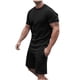 thumbnail image 2 of Camisas de verano Kakina CMSX para hombre, liquidación, conjunto de 2 piezas de camiseta informal de manga corta y pantalones cortos deportivos ajustados., 2 of 7