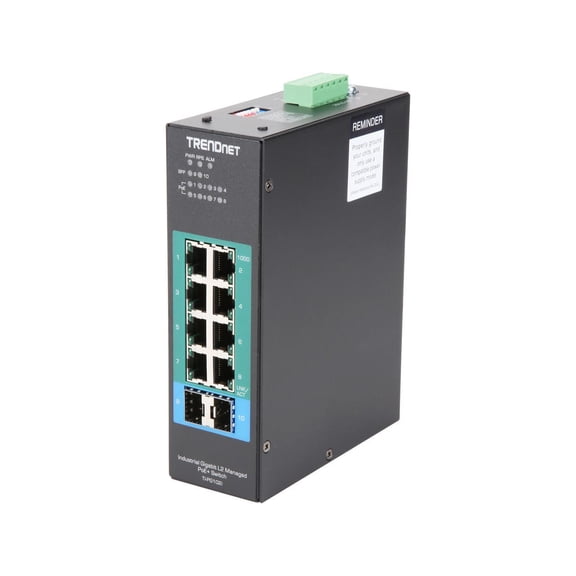 TRENDnet TI-PG102i 10-Port Industrial Gigabit L2