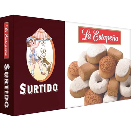 La Estepena Polvorones and Mantecados Cookies Assortment Spanish Pastry 1.4 lb