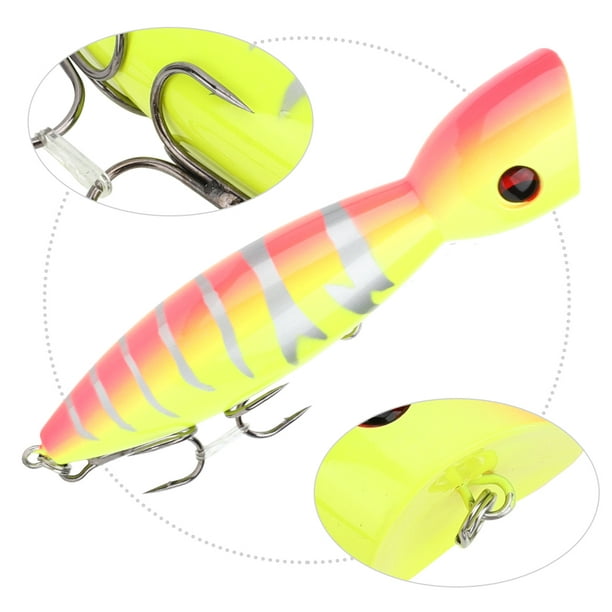 Plastic 3D Fish Eye Large Popper Lifelike Artificial Hard Bait Fishing  Lures Fish Tackle AccessoryPink 