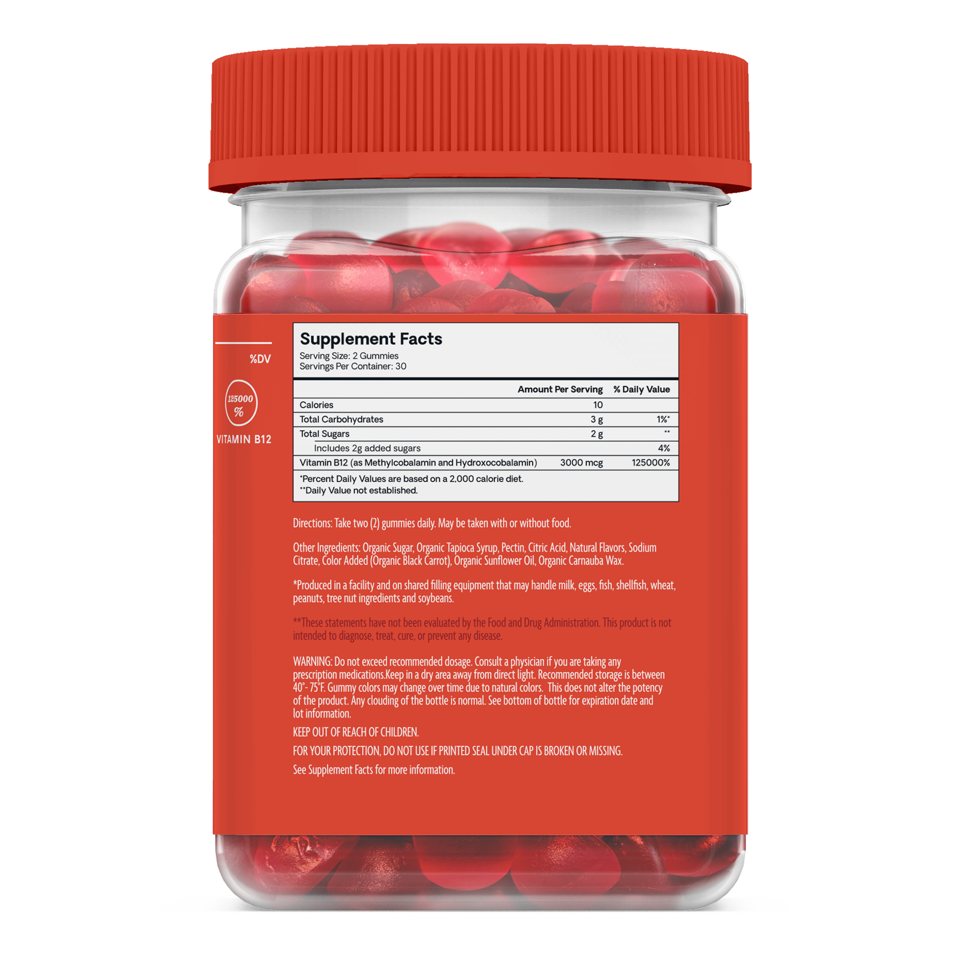 Hello Bello Organic Vitamin B12 Gummies, 3000mcg, 60ct