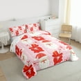 thumbnail image 3 of Manfei Kawaii Santa Claus Full Size Comforter Sets,Merry Xmas Bedding Comforter Set,Red Bowtie Christmas Gifts Bedding Sets For Girl Teens,Breathable Home Decor Reversible,3 Pieces, 3 of 8