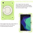 thumbnail image 2 of Samsung Galaxy Tab A8 10.5 Inch Case 2022 SM-X200/X205/X207 Military Grade Silicone w/Pencil Holder - Stand - 360 Degree Swivel Handle - Shoulder Strap Heavy Duty Rugged with Case, Green, 2 of 8