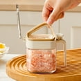thumbnail image 2 of Stackable Glass Spices Container With Integrated Spoon Holder Leakproof Organizer For Seasonings And Baking Supplies, 2 of 17