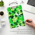 thumbnail image 4 of FMSHPON Vibrant Hand Drawn Shamrocks Clipboard Hardboard Wood Nursing Clip Board and Pull for Standard A4 Letter 13x9 inches, 4 of 6
