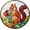 Sign4, variant on Manyige Metal Tin Sign Horse Signs Vintage Round Tin Sign for Home Kitchen Garden Yard Indoor Office Decor 8x8 Inch