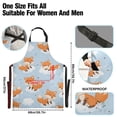 thumbnail image 3 of Cute Fox on Clouds Kitchen Apron with 2 Pockets Adjustable waterproof Cooking Aprons for Women Men Chef, 3 of 7