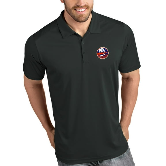 Men's Antigua Gray New York Islanders Tribute Polo