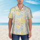 thumbnail image 2 of Fotbe Boho Camisa Hawaiana para Hombre Unisex – Camisa Casual de Verano con Botones de Manga Corta de Algodón y Lino,Small, 2 of 7