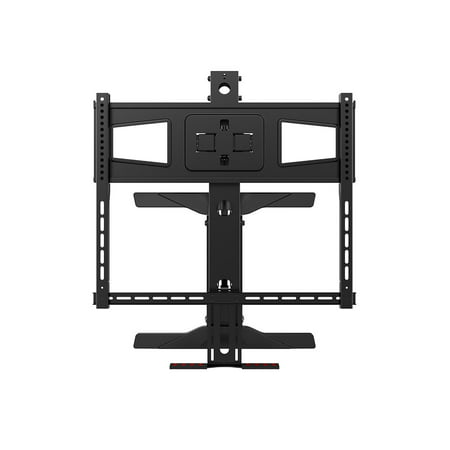 Monoprice Above Fireplace Height Adjustable Swivel TV Pull Down Mantel Wall Mount for LCD LED Plasma Screen Displays 40