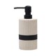 thumbnail image 1 of Dispensador de jabón de cerámica a rayas, rellenable, for cocina y baño., 1 of 7