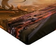 thumbnail image 2 of Ambesonne Fantasy Fitted Sheet, Sunset Highway, Queen Size, Multicolor, 2 of 3