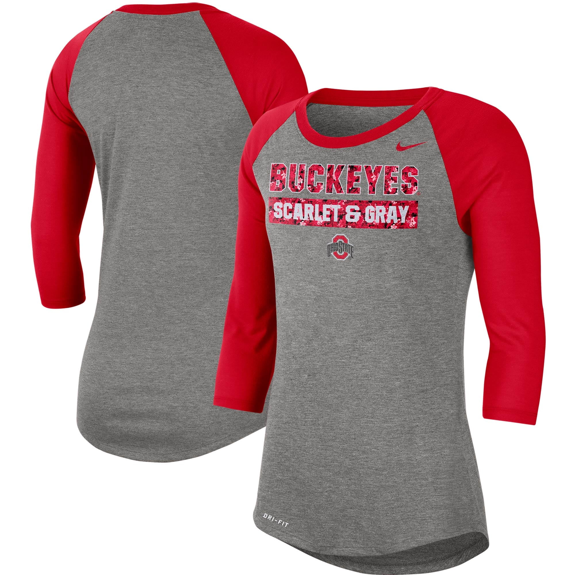 Ohio state raglan Clearance