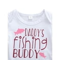 thumbnail image 4 of Kiapeise Infant  Girl Boy Short Sleeve Romper + Fish Print Pants + Hat, 4 of 7