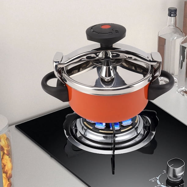 Olla A Presión De Acero Inoxidable De 2L, Anillo De Sellado Desmontable, Mini Olla A Presión, Protección Inteligente, Segura Para Estufas De Inducción
