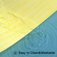 thumbnail image 4 of Homieway Yellow Placemats Set of 4, Washable PVC Kitchen Dining Table Mats, Heat Resistant, Stain Resistant, Easy to Clean, 4 of 6