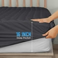 thumbnail image 5 of Utopia Bedding Quilted Mattress Protector Twin Size Grey Pack of 10, Microfiber Fitted Mattress Topper Deep Pocket up to 16 inches, Machine Washable Mattress Pad, 5 of 6