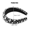 thumbnail image 2 of Unique Bargains 1 Pc Faux Crystal Padded Headband Bling Rhinestone Hairband for Women Silver Tone 1.57 Inch Wide, 2 of 7