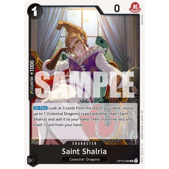 One Piece Carrying On His Will Uncommon Saint Shalria OP13-086