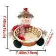 thumbnail image 3 of Christmas Candy Storage Basket Decoration Santa Claus Storage Basket Gift Large, 3 of 3