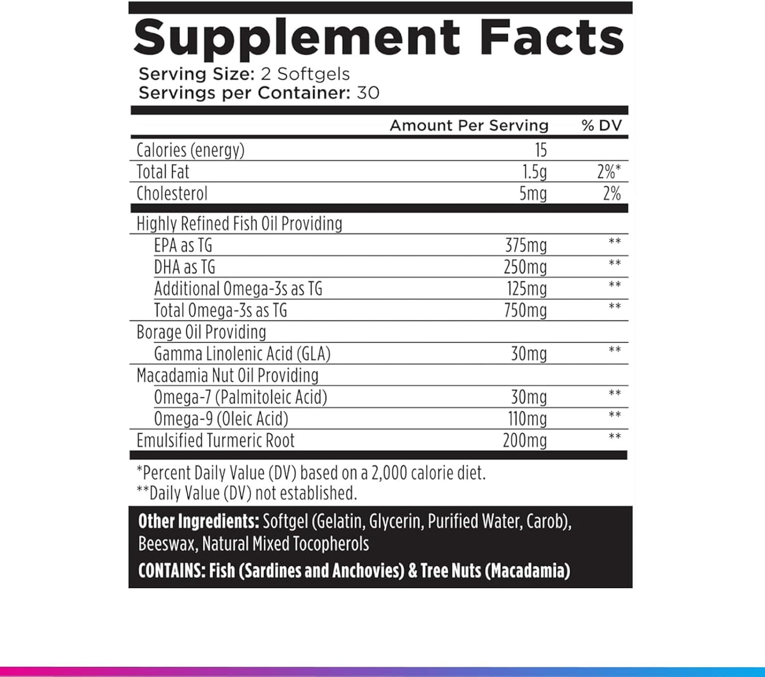 Livingood Daily Omega 3 6 9 Plus Turmeric Curcumin - Omega 3 Supplement (EPA & DHA) - Supports Heart Health, 60 Softgels