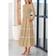 thumbnail image 4 of Vestido midi PRETTYGARDEN para mujer, estampado floral, elegante, 4 of 9