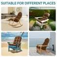 thumbnail image 2 of HioHa Adirondack Chair Cushion, 49x20x4.8 inch Patio Chair Cushion with Ties, Rocking Chair Cushion Indoor/Outdoor with Sunproof Waterproof and Fade-Resistant(Brown, 2pc), 2 of 8