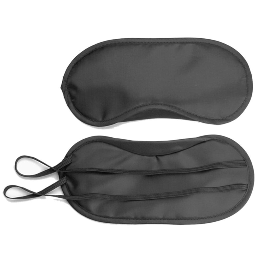 19cmx8.5cm, Black Lanhui 1PC New Pure Silk Sleep Eye Mask Padded Shade Cover Travel Relax Aid Helps You Sleep Better