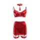 thumbnail image 4 of Gibobby Sujetador De Encaje Para Mujer Lencería sexy para mujer, diseño de mujer con juego de lencería sexy(Rojo, M), 4 of 5