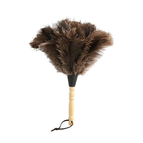 Zmeidao Ostrich Feather Duster, Fluffy Natural Feather Dusters with Wooden Handle for Home, Office, and Furniture Cleaning