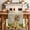 Beige, variant on Cute Puppy Sunflowers Table Runner 72 Inches, Farmhouse Eucalyptus Retro Beige Bed Runner Dresser Scarves Tabletop for Indoor Outdoor Parties/Ceremony/Banquet, 14" x 72"