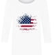 thumbnail image 4 of Fiudx Ofertas de La Semana Blusa Holgada con Estampado Del Día de La Independencia, Manga Tres Cuartos, Cuello Redondo, Informal, para Mujer, 4 of 4