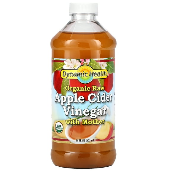 Dynamic Health Laboratories, Vinaigre de Cidre de Pomme Brut Biologique avec Mère, 16 fl oz (473 ml)