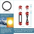 thumbnail image 2 of Rolling Gears Jdm Bumper Quick Release Front Rear Bumper Fasteners Spike 4 Piece (Red) 8 X O-Ring, 2 of 4