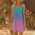 thumbnail image 1 of LOVZFMLL Robes Femmes Mode Sans Manches Col Rond Imprimé Robe Longue Ample, 1 of 6