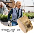 thumbnail image 4 of CUITING Hose 5 Pcs Brass End Plug Garden Cap Caps Female Faucet Cover, 4 of 6