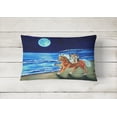 thumbnail image 2 of Carolines Treasures 7318PW1216 Corgi Beach Ride On Horse Fabric Decorative Pillow, 2 of 3