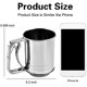 thumbnail image 5 of Tamiz de harina, para hornear colador de acero inoxidable de 3 tazas de doble capa con diseño de prensa manual (1 pieza), 5 of 7