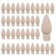 thumbnail image 2 of 100 Piezas de Bombillas Navideñas de Madera, Adornos de Madera Sin Terminar para Manualidades y Suministro de Árboles de Navidad, 2 Pulgadas de Alto, 2 of 5